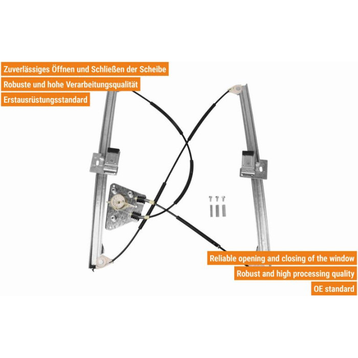 VAICO V30-2189 Fensterheber vorne rechts, elektrisch, ohne Motor, mit Trägerplatte VAICO V30-2189 Fensterheber vorne rechts, elektrisch, ohne Motor, mit Trägerplatte