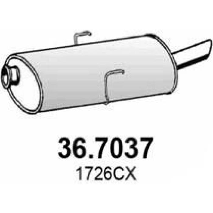 ASSO Endschalldämpfer 36.7037 ASSO Endschalldämpfer 36.7037
