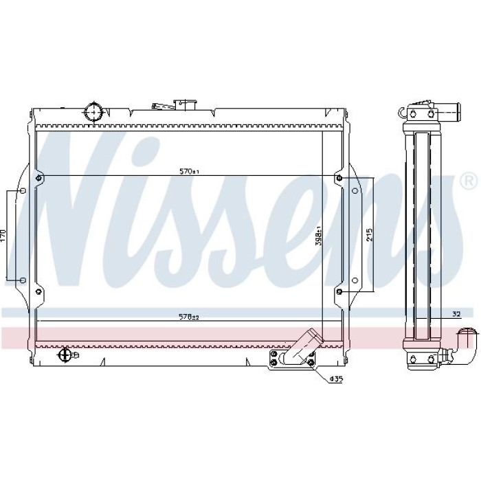 Nissens Wasserkühler PKW 68156 Nissens Wasserkühler PKW 68156
