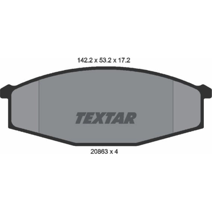 Textar Bremsbelagsatz 2086301 Textar Bremsbelagsatz 2086301