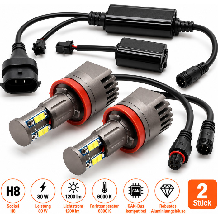 BMW Angel Eyes Lampen Corona Ringe H8 80W BMW Angel Eyes Lampen Corona Ringe H8 80W