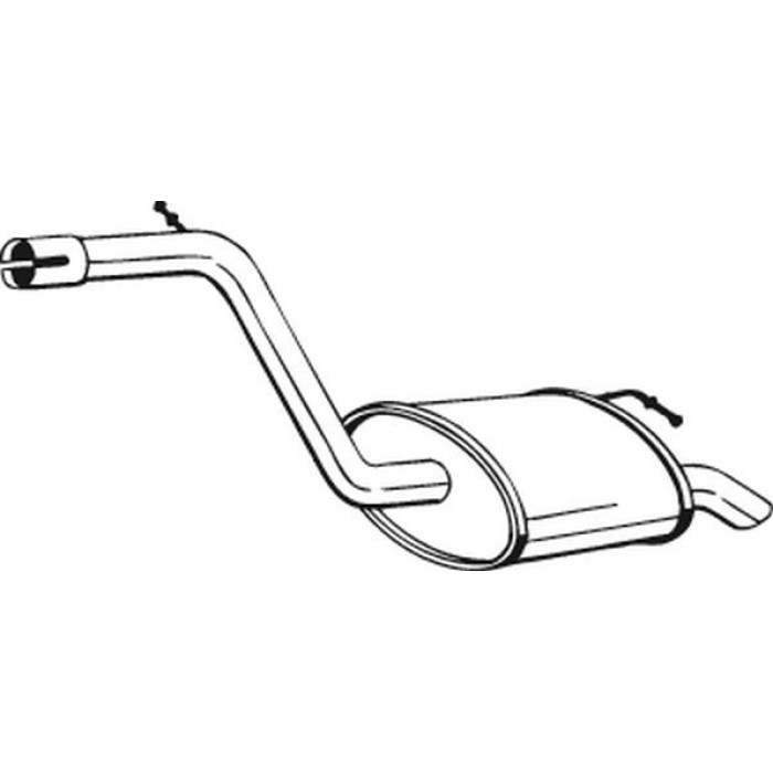 Bosal Schalldämpfer 154-185 Bosal Schalldämpfer 154-185