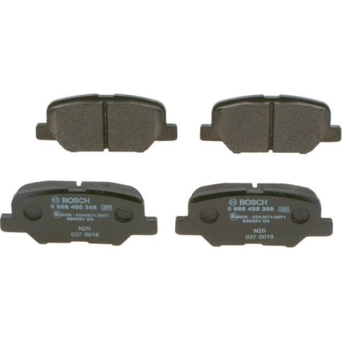 Bosch Bremsbelagsatz Scheibenbremse 0 986 495 358 Bosch Bremsbelagsatz Scheibenbremse 0 986 495 358