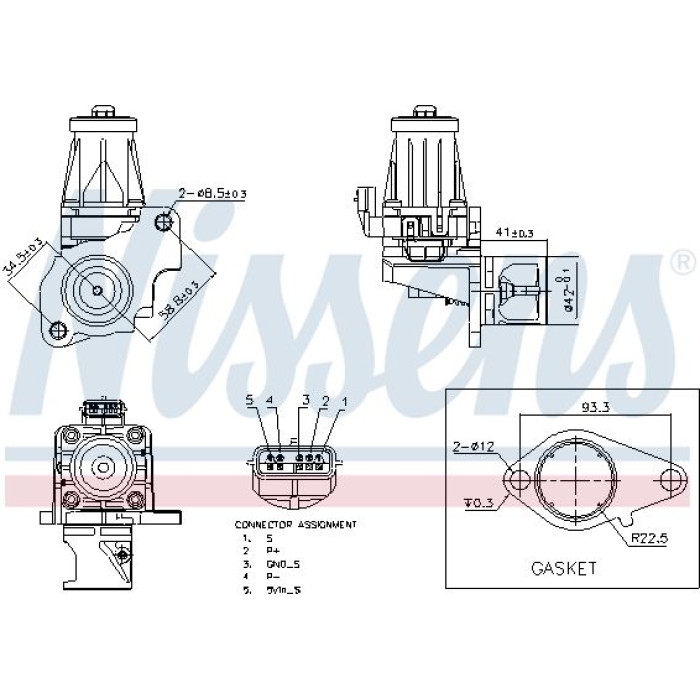 Nissens AGR-Ventil 98401 Nissens AGR-Ventil 98401