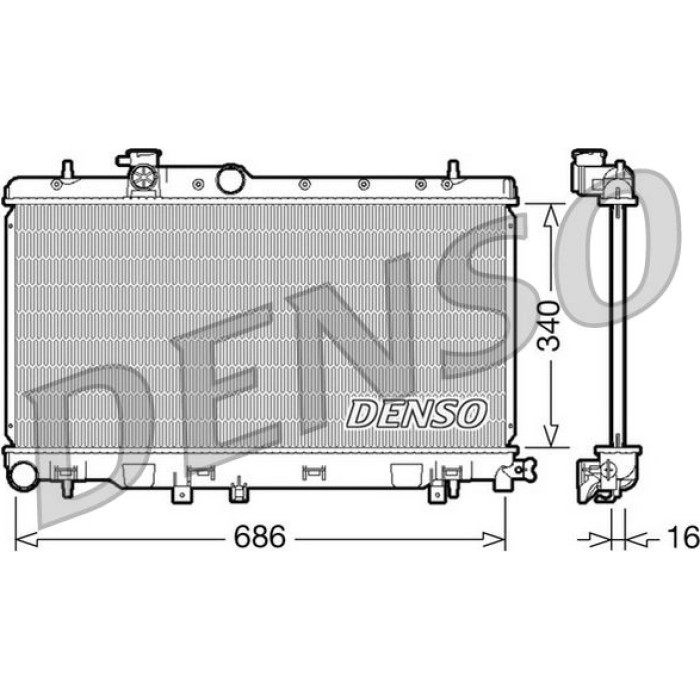 Denso Motorkühler DRM36006 Denso Motorkühler DRM36006
