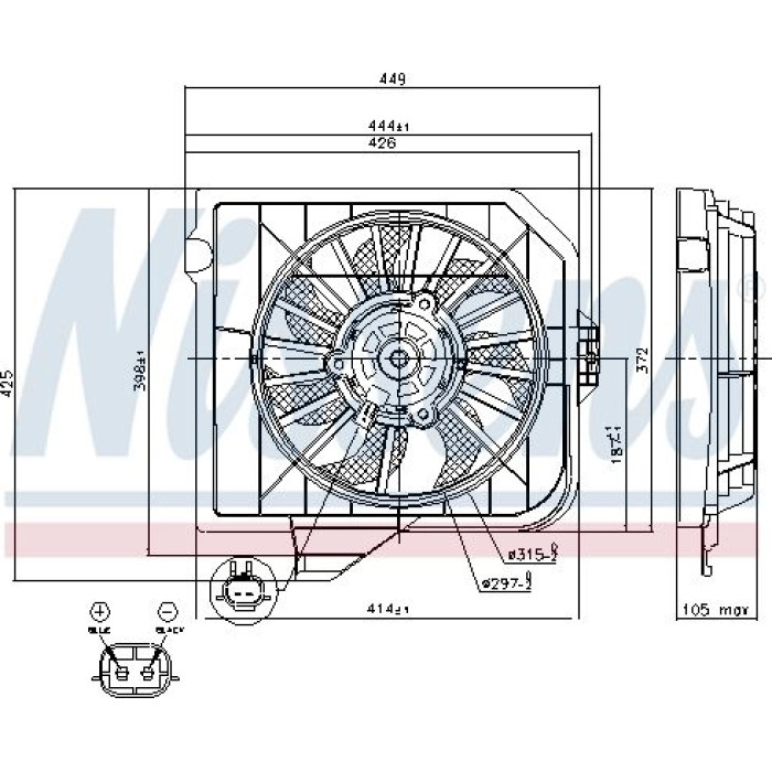 Nissens Kühlerlüfter PKW 85091