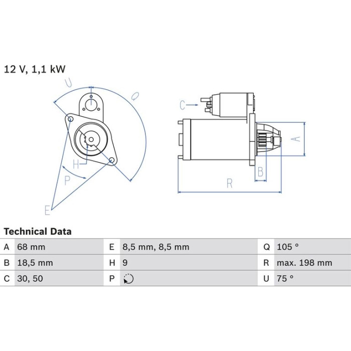 Bosch Starter 0 986 026 120 Bosch Starter 0 986 026 120