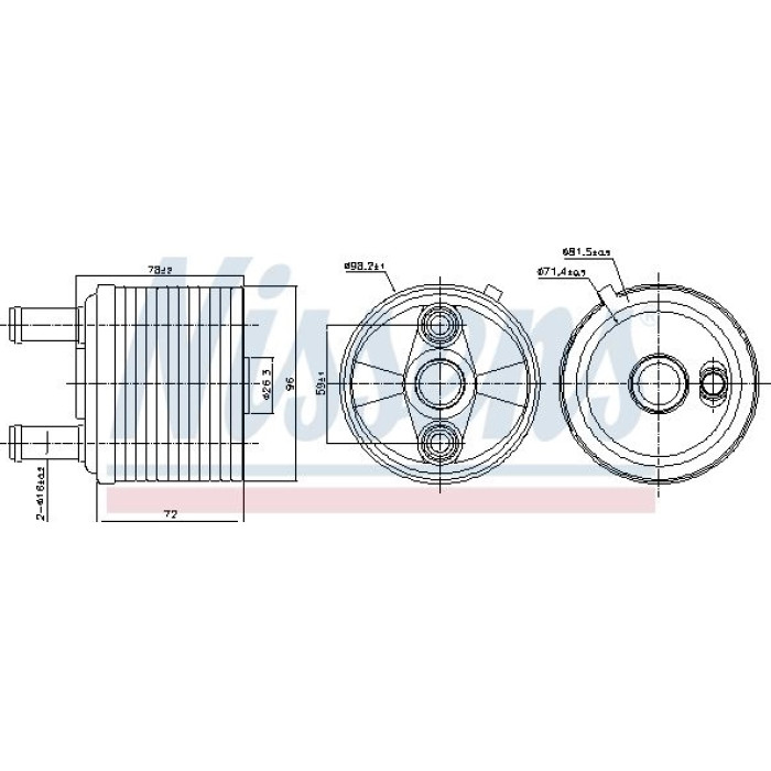 Nissens Ölkühler PKW 91267