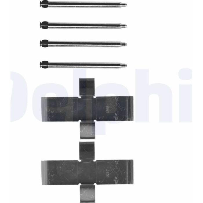 Delphi Bremsbelag-Zubehörsatz LX0107 Delphi Bremsbelag-Zubehörsatz LX0107