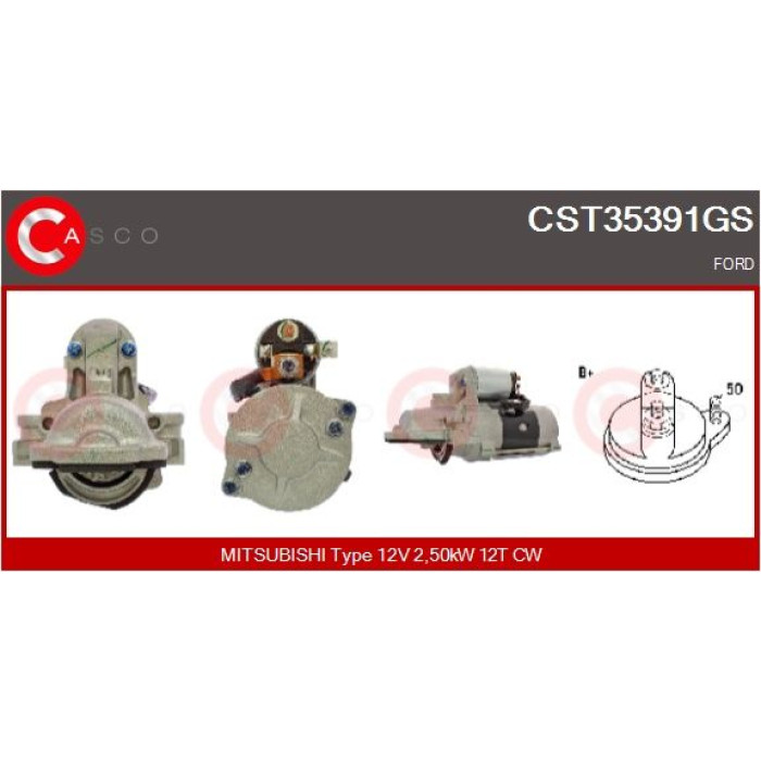 CASCO Anlasser CST35391GS CASCO Anlasser CST35391GS