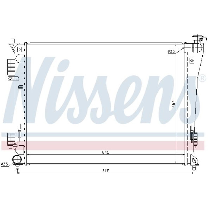 Nissens Wasserkühler PKW 67550 Nissens Wasserkühler PKW 67550
