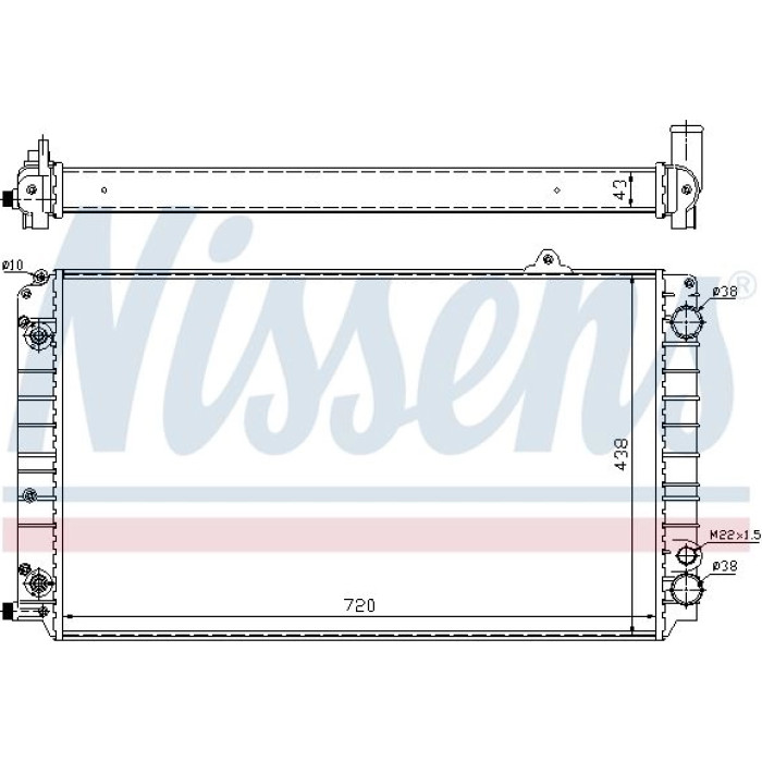 Nissens Wasserkühler PKW 60239