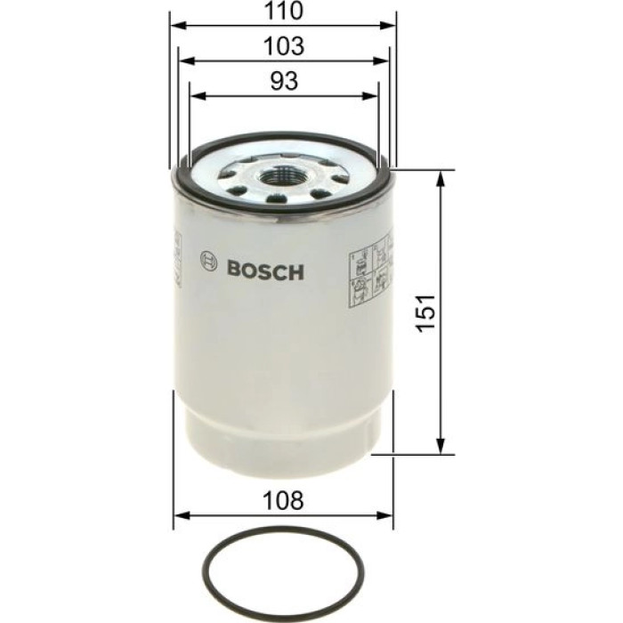 Bosch Kraftstofffilter F 026 402 242 Bosch Kraftstofffilter F 026 402 242
