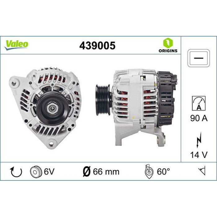 Valeo Lichtmaschine 439005 Valeo Lichtmaschine 439005