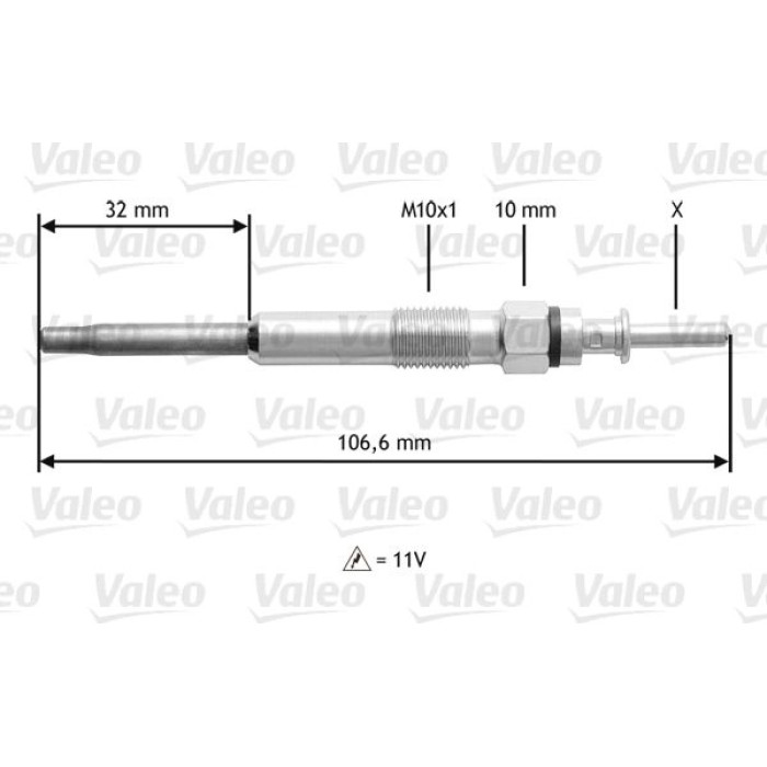 Valeo Glühkerze 345132 Valeo Glühkerze 345132