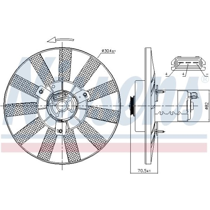 Nissens Kühlerlüfter PKW 85539 Nissens Kühlerlüfter PKW 85539