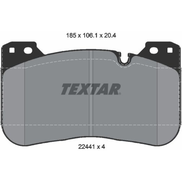 Textar Bremsbelagsatz 2244101 Textar Bremsbelagsatz 2244101