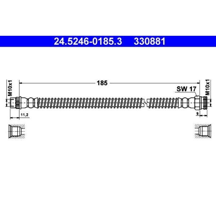 ATE Bremsschlauch 24.5246-0185.3