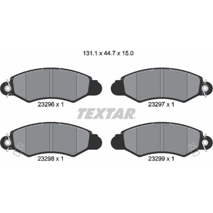 Textar Bremsbelagsatz 2329601 – Bosch Textar Bremsbelagsatz 2329601 – Bosch