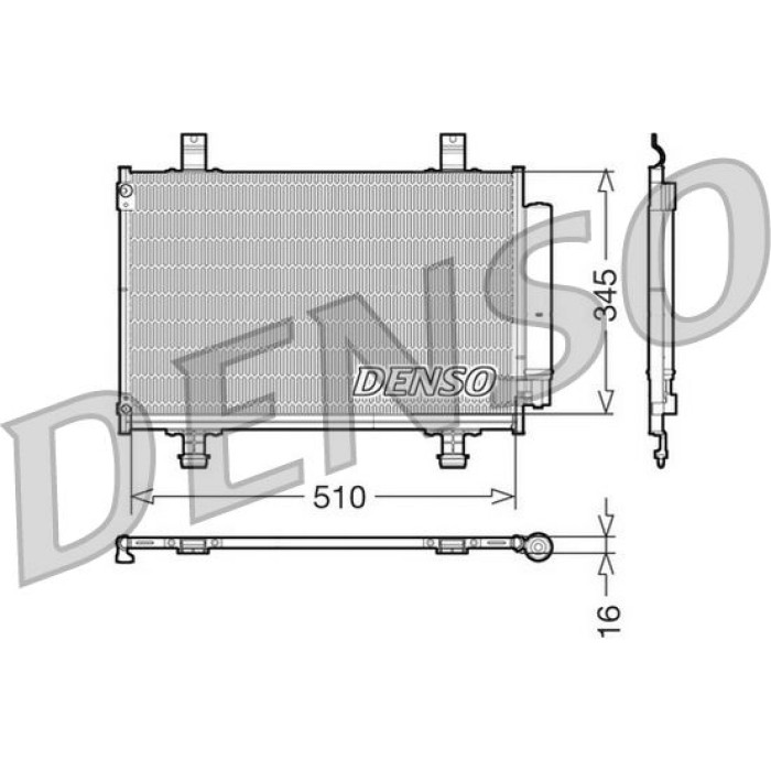 Denso Klimakondensator DCN47010 Denso Klimakondensator DCN47010