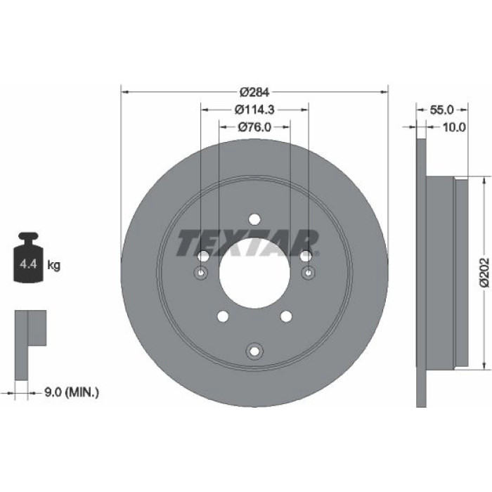 Textar Bremsscheibe 92271003