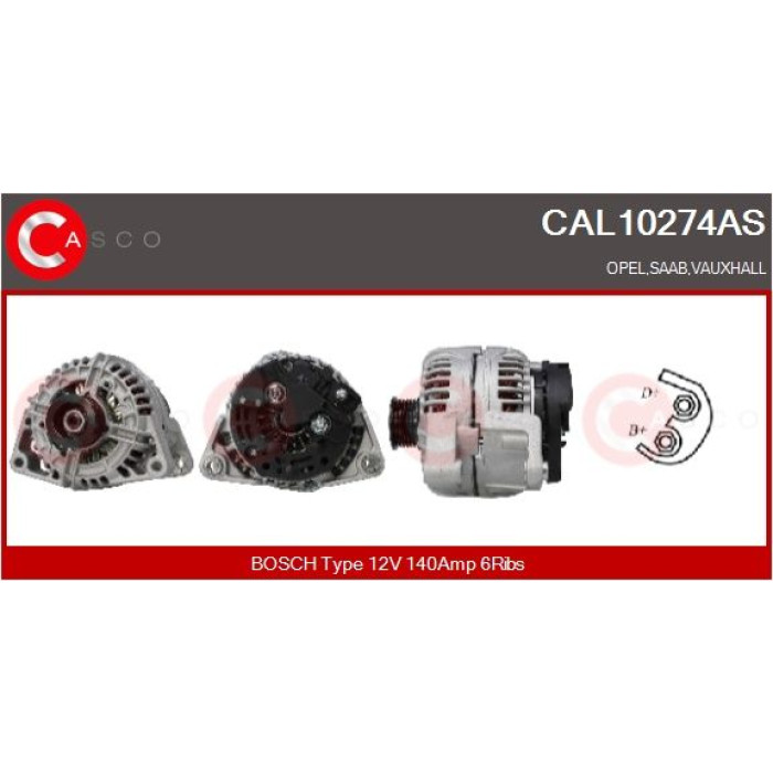 CASCO Generator CAL10274AS CASCO Generator CAL10274AS