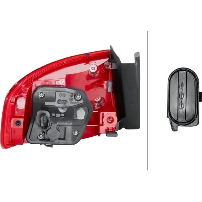 2VA 010 085-101 HECKLEUCHTE R 12 V HELLA 2VA 010 085-101 HECKLEUCHTE R 12 V HELLA