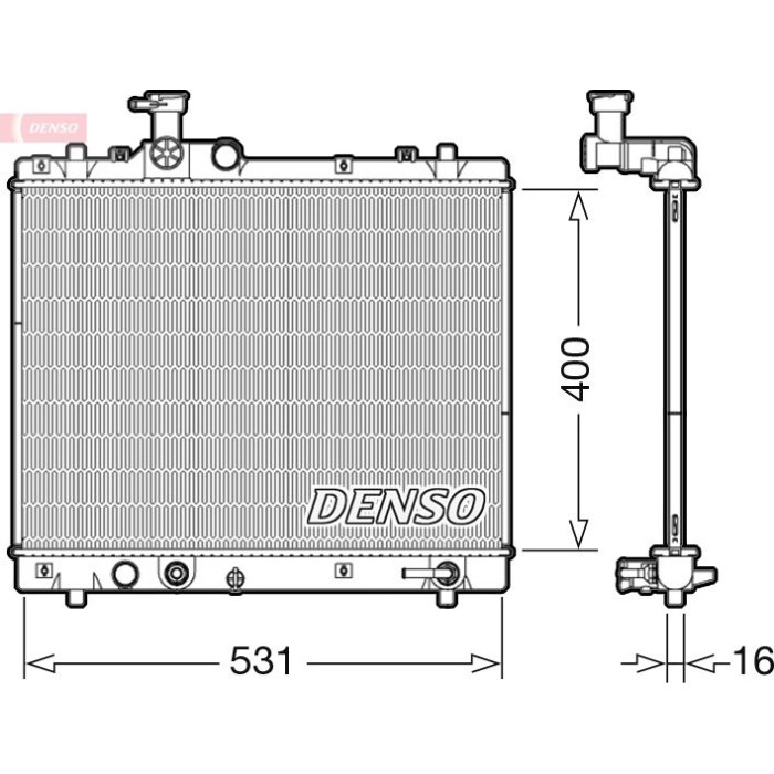 Denso Motorkühler DRM47035 Denso Motorkühler DRM47035