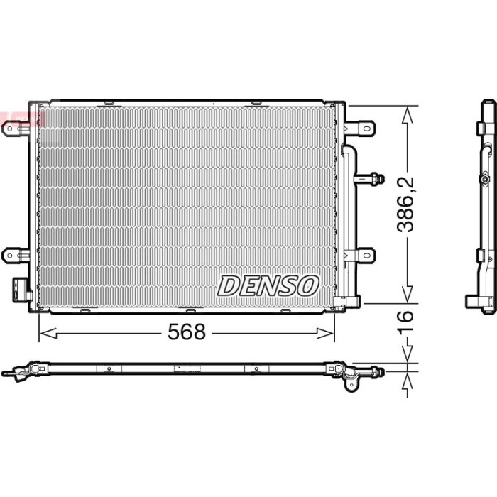 Denso Klimakondensator DCN02039 Denso Klimakondensator DCN02039
