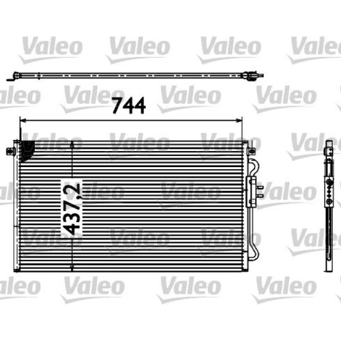 Valeo Klimakondensator 817582 Valeo Klimakondensator 817582
