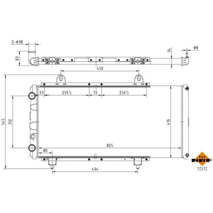 NRF Kühler 52152 NRF Kühler 52152