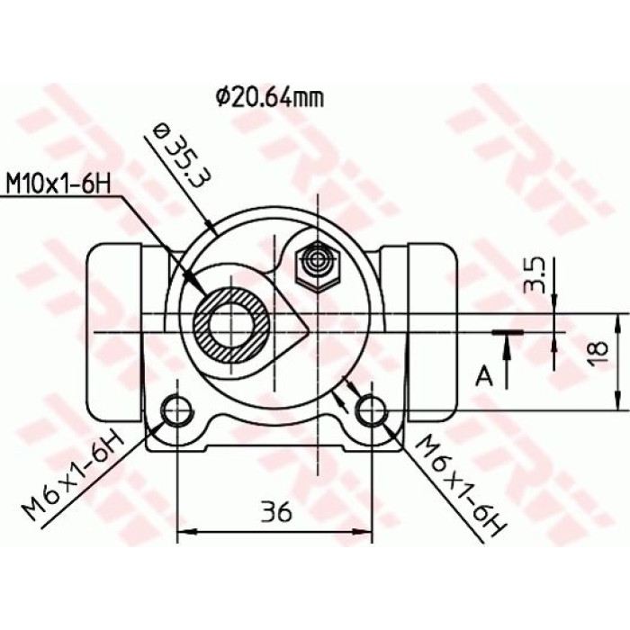 TRW Radbremszylinder BWF162 TRW Radbremszylinder BWF162