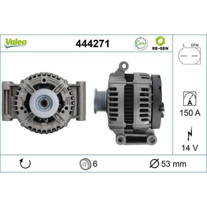 Valeo Lichtmaschine 444271 Valeo Lichtmaschine 444271