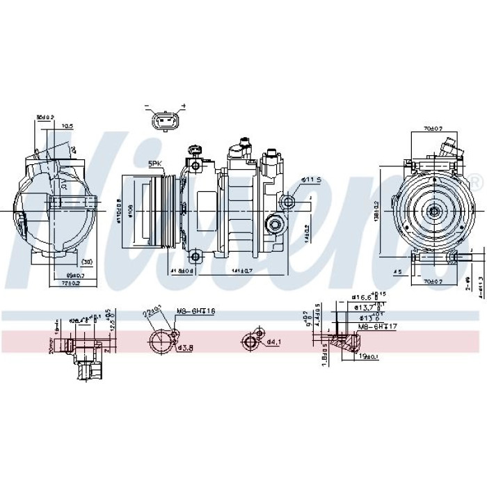 Nissens Klimakompressor PKW 89031 Nissens Klimakompressor PKW 89031