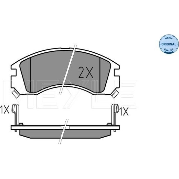 025 213 6315/W MEYLE Bremsbelagsatz Mitsubishi Galant 97-/Outlander 03-/Pajero 94- Mit Sensor 025 213 6315/W MEYLE Bremsbelagsatz Mitsubishi Galant 97-/Outlander 03-/Pajero 94- Mit Sensor