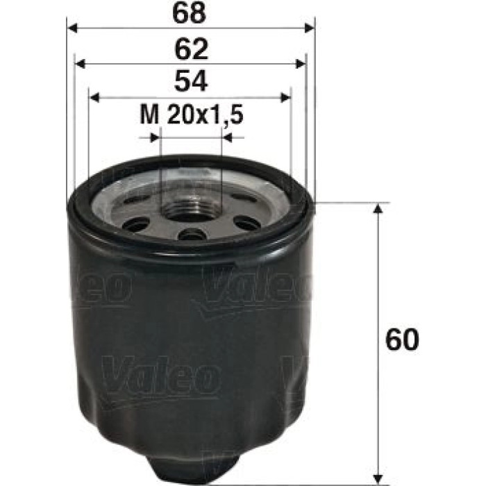 586011 Valeo Ölfilter 586011 586011 Valeo Ölfilter 586011