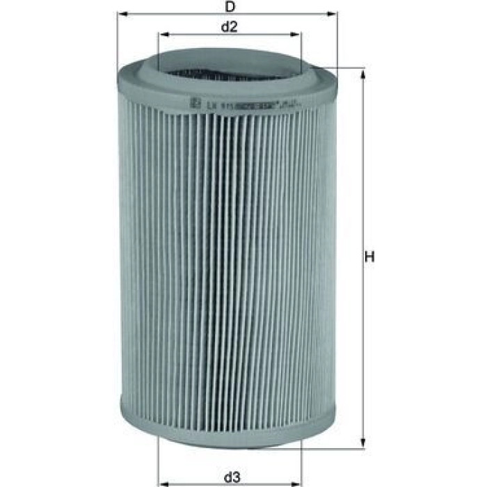 MAHLE Luftfilter LX 915 MAHLE Luftfilter LX 915
