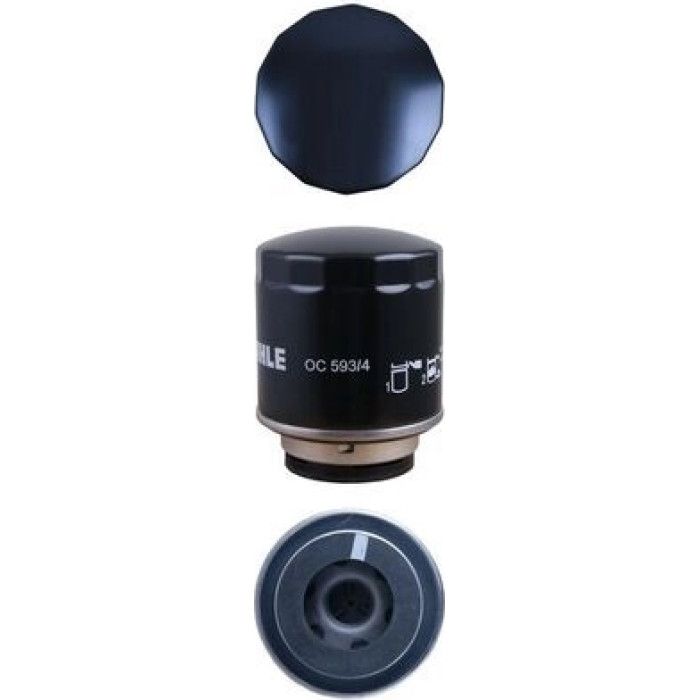 OC 593/4 MAHLE Ölfilter OC 593/4, Anschraubfilter, Höhe 98,3 mm – u. a. für VW Golf Plus V (5M1, 521), VW VI (5K1), VW VI Variant (AJ5) – OE Nummer 03C115561B - l OC 593/4 MAHLE Ölfilter OC 593/4, Anschraubfilter, Höhe 98,3 mm – u. a. für VW Golf Plus V (5M1, 521), VW VI (5K1), VW VI Variant (AJ5) – OE Nummer 03C115561B - l