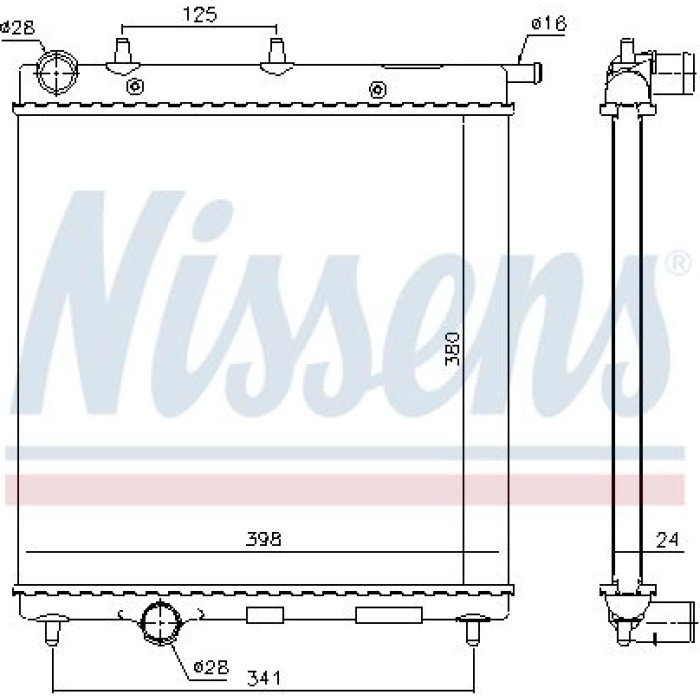Nissens Wasserkühler PKW 61278 Nissens Wasserkühler PKW 61278