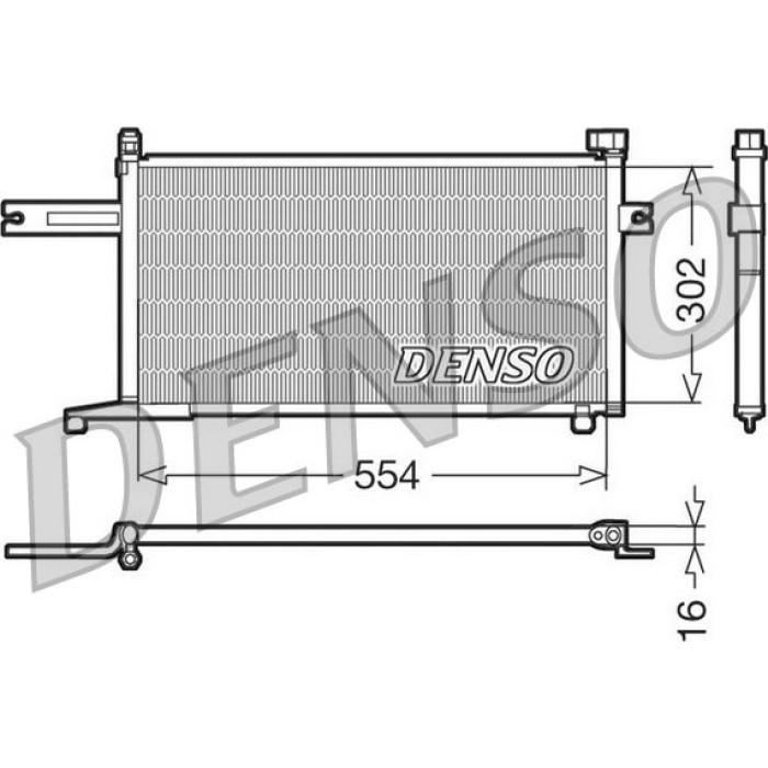 Denso Klimakondensator DCN46005 Denso Klimakondensator DCN46005