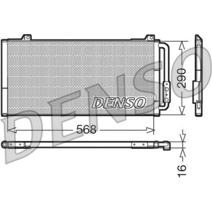 Denso Klimakondensator DCN24001