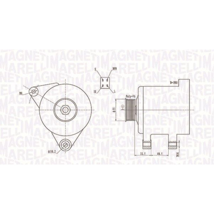 Magneti Marelli Lichtmaschine 063731605010 Magneti Marelli Lichtmaschine 063731605010