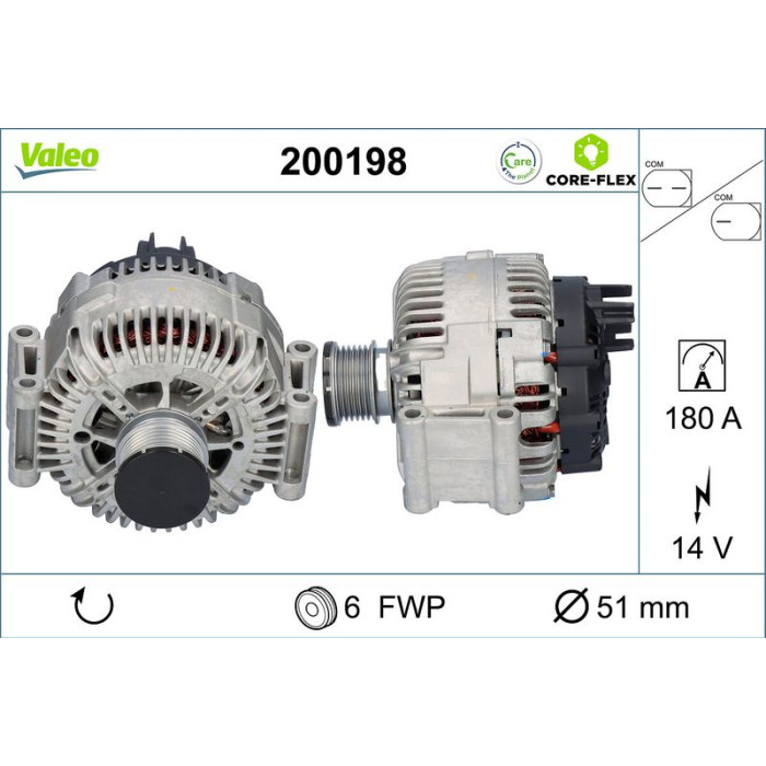 Valeo Lichtmaschine 200198 Valeo Lichtmaschine 200198