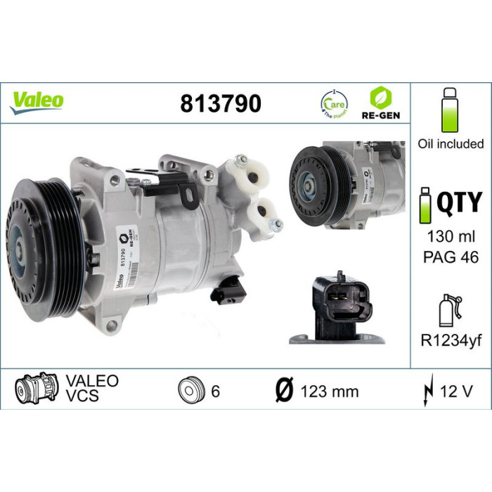 813790 Valeo Kompressor 813790 813790 Valeo Kompressor 813790