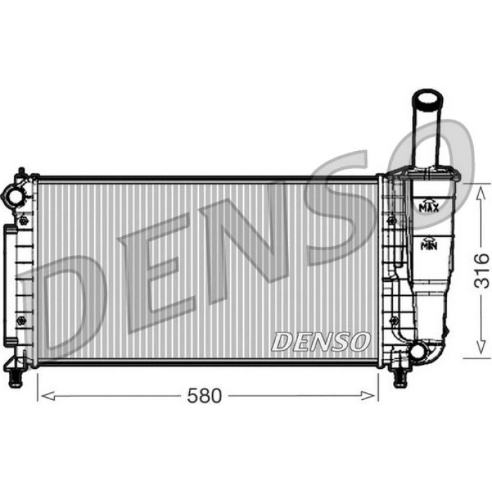 Denso Motorkühler DRM09105 Denso Motorkühler DRM09105