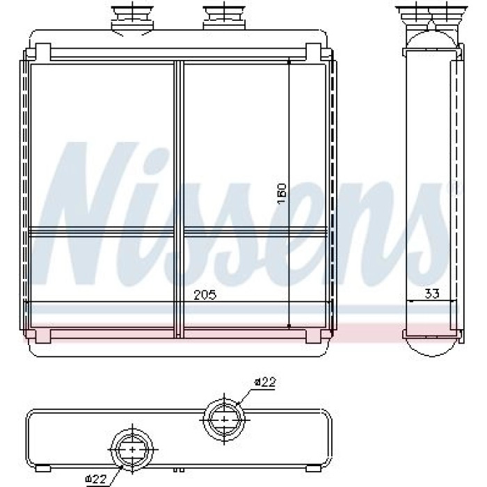 Nissens Heizungskühler PKW 72042