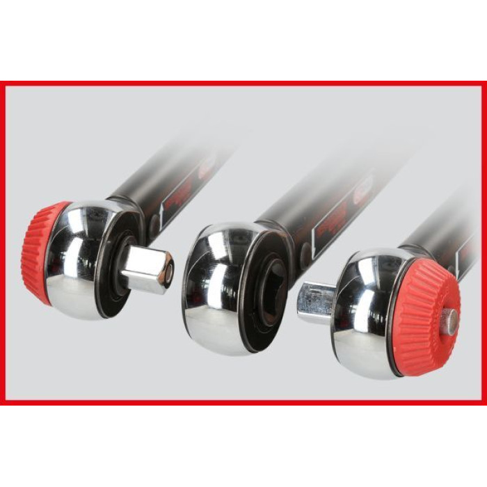 KS TOOLS ERGOTORQUE®Präzisions-Drehmomentschlüssel mit Ratschenkopf mit Drehknopfverstellung 516.1432
