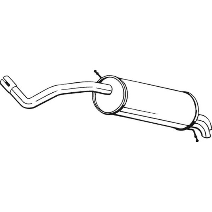 Bosal Schalldämpfer 279-537 Bosal Schalldämpfer 279-537