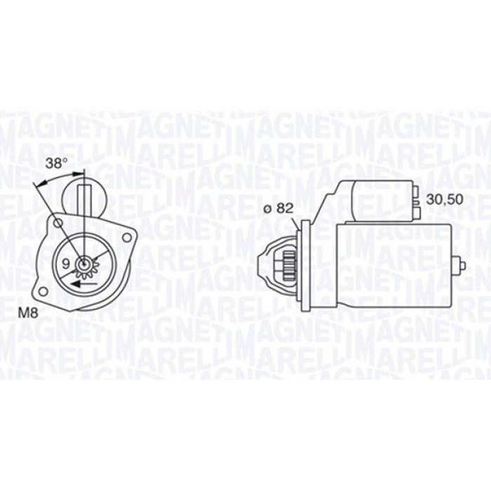 Magneti Marelli Anlasser 063114014010 Magneti Marelli Anlasser 063114014010
