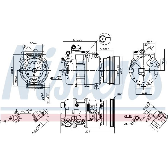 Nissens Klimakompressor PKW 89112 Nissens Klimakompressor PKW 89112